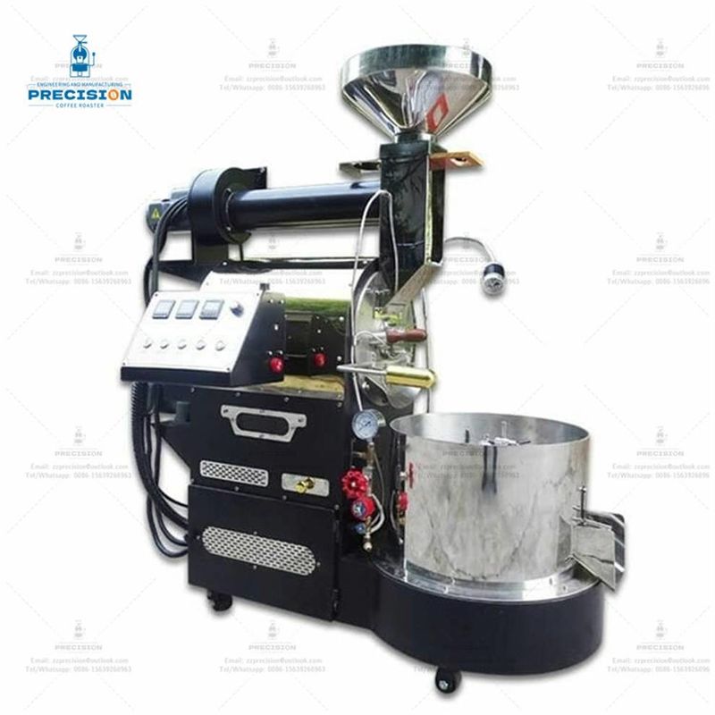 3 کیلوگرم قهوه سرخ کننده تجاری با 316 طبل فولاد ضد زنگ 200-3500 گرم در هر دسته