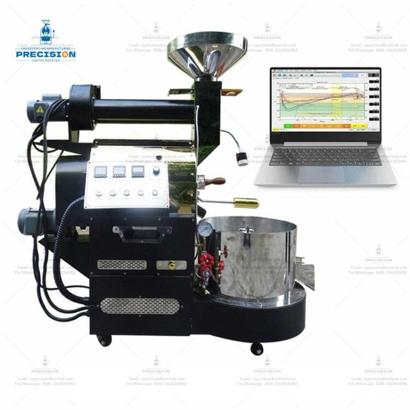 دستگاه سرخ کردن قهوه بالا / Hottop Roaster الکتریکی LPG NG گاز پروپان خودکار تجاری قهوه